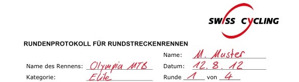 Übertrage die Infromationen vom Kontrollblatt (Seite 1 des Rundenprotokolls) ins Rundenprotokoll. Protokolliere zudem, welche Runde das Protokoll betrifft.